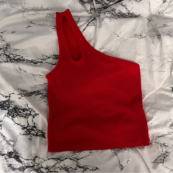 Ambiance Tops - One shoulder crop top ambiance brand
